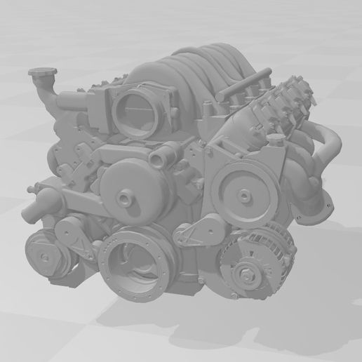 Archivo STL Motor V8 escala 1/10・Diseño imprimible en 3D para descargar ...