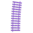 0-0e 3mm schwelle  Kurve re Radius 1200mm.stl 0-0e, Gauge 0-0n30, 1/45 three rail track, small iron gauge-0 gauge-0e, Lenz R1 R2