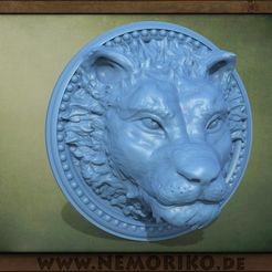 Lion_nemoriko.jpg STL file Nemoriko`s : Lion Ornament・3D printable design to download