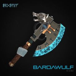 Bardawulf.jpg Бесплатный 3D файл Space Marine Custom Axe - Bardawulf・Шаблон для 3D-печати для загрузки