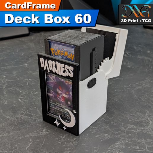 CardFrame Deck Box 60 - Darkness Design | Pokmon, MTG, Yu-Gi-Oh! & TCG Deck  Box for Darkness Cards 3D File for 3D printingCults