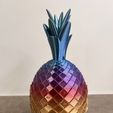 IMG_3711.jpeg Diamond Layered Pineapple Tropical Fruit Home Decor 3D Printed Rainbow Color Housewarming Gift