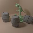 barrel1_1.jpg Medieval fantasy barrel 1 3D print model