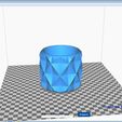 Maceta_MoleteadoGRUESO_Diam100_003.jpg Download STL file FLOWER-POT HOLDER (THICK KNURLED TRIANGULAR DETAILS) • Design to 3D print, Adrian3D2020