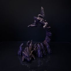 Dune Striker, Dragón articulado, Bestia escorpión articulada flexible, Impresión en el lugar, Sin soportes, Criatura de fantasía