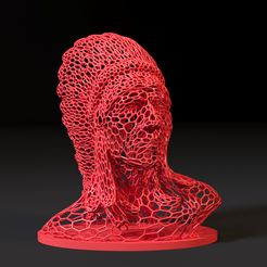10007.jpg Archivo 3D Busto de nativo americano・Plan imprimible en 3D para descargar