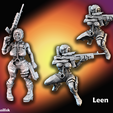 Leen.png Space Opera - The Crew of the Armag (Monopose Heroic Scale + modular robots)