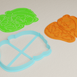 Render_1.png Mouse 2022 Cookie cutter Form with Stamp and Stencil