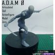 A.D.A.M @ Articulated Dall ActionFigure Model oe Zero} « NCSA LAPTOP & 3DPRINTER A.D.A.M 0 (Articulated Doll Actionfigure Model 0) - Resin 3D Printed