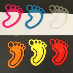 voet 1 by ctrl design.jpg STL file paperclip foot・Model to download and 3D print