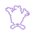 3.stl HAPPY CHICKEN COOKIE CUTTER