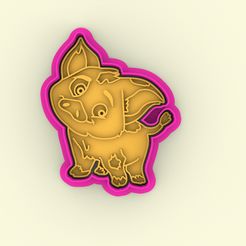 151.jpg STL file WILD BOAR COOKIE CUTTER - WILD BOAR COOKIE CUTTER・3D printable design to download
