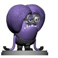 16.jpg Purple mutated minion for 3D printing STL