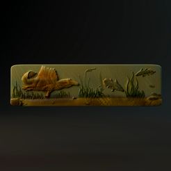 Bookmark_spinosaurus_r3.jpg Fichier STL Spinosaurus Signet ou aimant pré-équipé・Modèle à télécharger et à imprimer en 3D