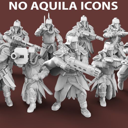 The Expendable Brigade - Ranged Infantry NO AQUILA 3D model