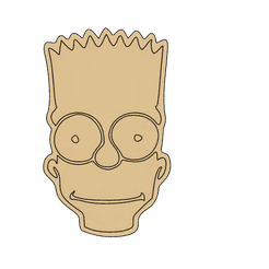Bart-simpson-1.png STL-Datei Bart Simpson Keksausstecher / tagliabiscotti bart simpson・3D-Druckvorlage zum Herunterladen, sabri7_