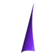 Cektirme - sail jib curved-1.STL Traditional Mediterranean Lateen Sail Coaster Cargo Boat 3D Printable Model