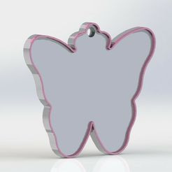 foto4.jpg Archivo STL Llavero mariposa・Diseño imprimible en 3D para descargar