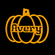 Avery.png US PERSONALIZED PUMPKIN DECORATION FOR TOP 3000 USA FIRST NAMES