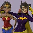 wonder-e-bat.685.jpg Fichier STL Selfie de Wonder Woman et Batgirl・Objet pour impression 3D à télécharger