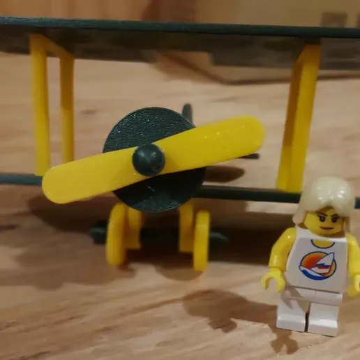 Lego Minifig Sopwith Camel-style biplane | 3D Printable STL