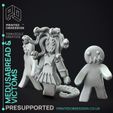 medusabread-2.jpg Gingerbread Medusa and Victoms - Possessed Bakery - PRESUPPORTED - Illustrated and Stats - 32mm scale