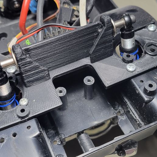 Tamiya CC01 90mm Rear Shock modification 3D model