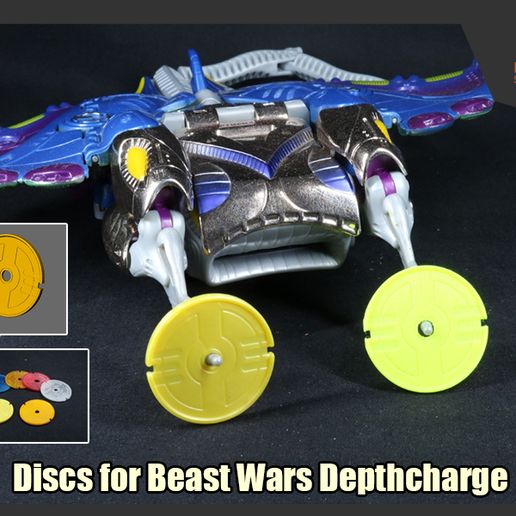 🤖 Discs for Transformers Beast Wars Depthcharge・Free STL File for ・Cults