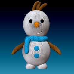 13854d22-6eb9-4b2a-a418-2ef8630fed27.jpg Crochet knitted Snowman