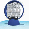 best-dad-ever-moustache-2.png Best Dad Ever Decor Stand Trophy Reward for Father's Day Gift