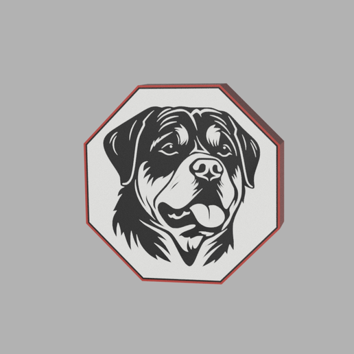 🐶 3D Dog Lamp - Modern Lighting Decoration (Octagonal Format)