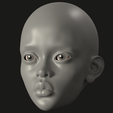 2.png 2 Realistic BJD Doll Head 3D Model – Female Face Sculpt for 1/4 and 1/6 Dolls