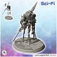 1-PREM.jpg Large alien creature with spear (2) - SF SciFi wars future apocalypse post-apo wargaming wargame