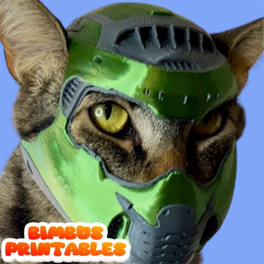 Photoroom_20250326_115849.jpeg Doom Slayer Cat Helmet