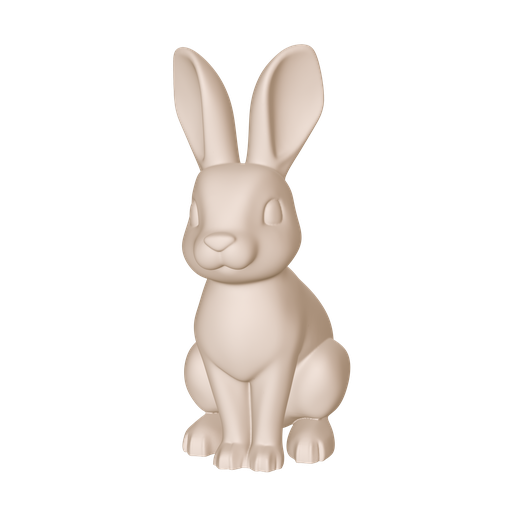 🐇 Stylized Bunny 3D Model – Easter Rabbit・ STL File for 3D printing・Cults