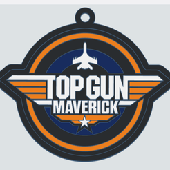 maverick-tinker.png Archivo STL Llavero del Logo de Top Gun: Maverick・Idea de impresión 3D para descargar