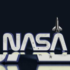 nasa.jpg Fichier STL Lampe avec logo de la Nasa・Design pour imprimante 3D à télécharger