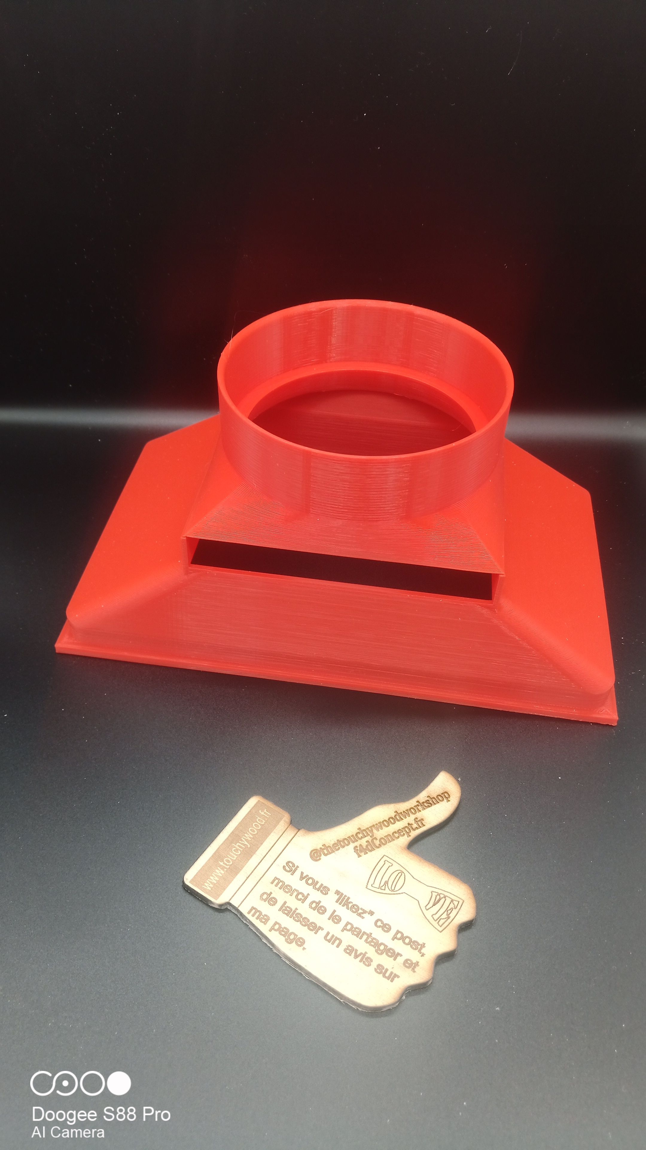 Download STL file K40 CO2 LASER FUME EXTRACTOR FUMES ADAPTOR • 3D