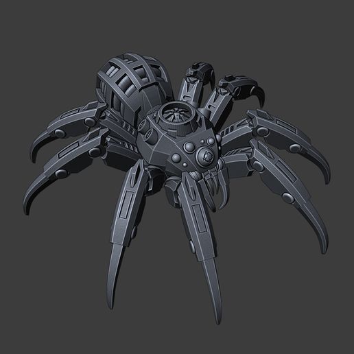 🕷️ Cyber Spider・ STL File for ・Cults