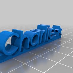 charlie_namebadge.png Fichier STL gratuit Badge Charlie・Design pour impression 3D à télécharger