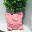 jigglysquare.jpg 3D file Jigglypuff Pokemon Planter Pen Holder・3D print object to download
