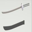 Katana-sword-(9).jpg Weapon Katana Sword OBJ STL FBX 3d model Design in Solidworks 3D model