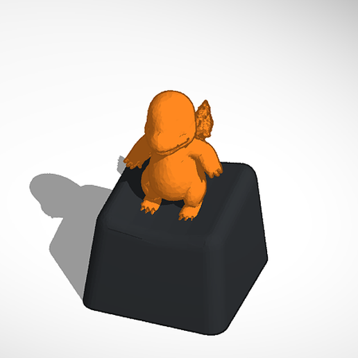 Pokémon Charmander 1 v1 MX Cherry Keycap 3D model