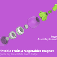 Magnet-003.png 3D Printable Fruits & Vegetables Magnet