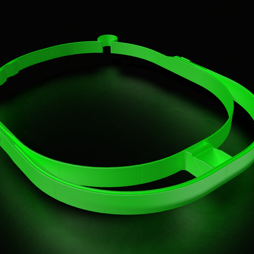 Saginau face shield optimized in material - 3D model önizlemesi