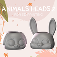 perro-y-conejo-portada.png Animals Heads 2 - Planter pots