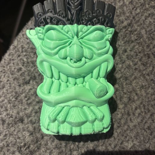 🚬 Tiki mask cigarette case・3D Print with the Snapmaker 2.0 3D printer・Cults