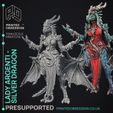 Lady-Argenti-1.jpg Dragon Hoard - 21 Models -  PRESUPPORTED - Illustrated and Stats - 32mm scale