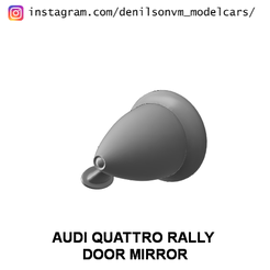 quattrorally1.png Fichier STL MIROIR DE PORTE AUDI QUATTRO RALLYE・Objet pour imprimante 3D à télécharger