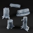 1.jpg Tree Stumps & Logs - STL Pack